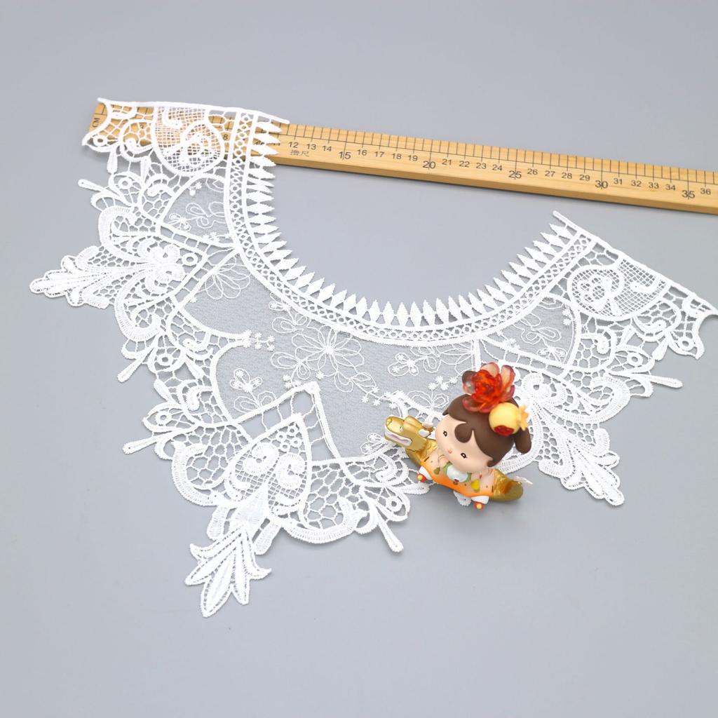 Fashion Women'S Accessories Fake Collar Milk Silk Embroidered Lace Collar, Hollow Clothing Children'S Clothing Dress Accessories