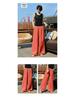 Women's Casual Linen Wide-Leg Pants - Slimming, Loose-Fit Straight-Leg for Summer