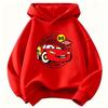 Cars Retro Lightning McQueen Print Boys' Casual Hoodie
