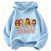 Kinder KATSEYE Cartoonfigur Kapuzenpullover Mädchen Langarm Kapuzenpullover Gruppe Grafik Pullover Kinder Freizeit Streetwear Oberteile