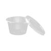 100ml Disposable Clear Split Sauce Containers