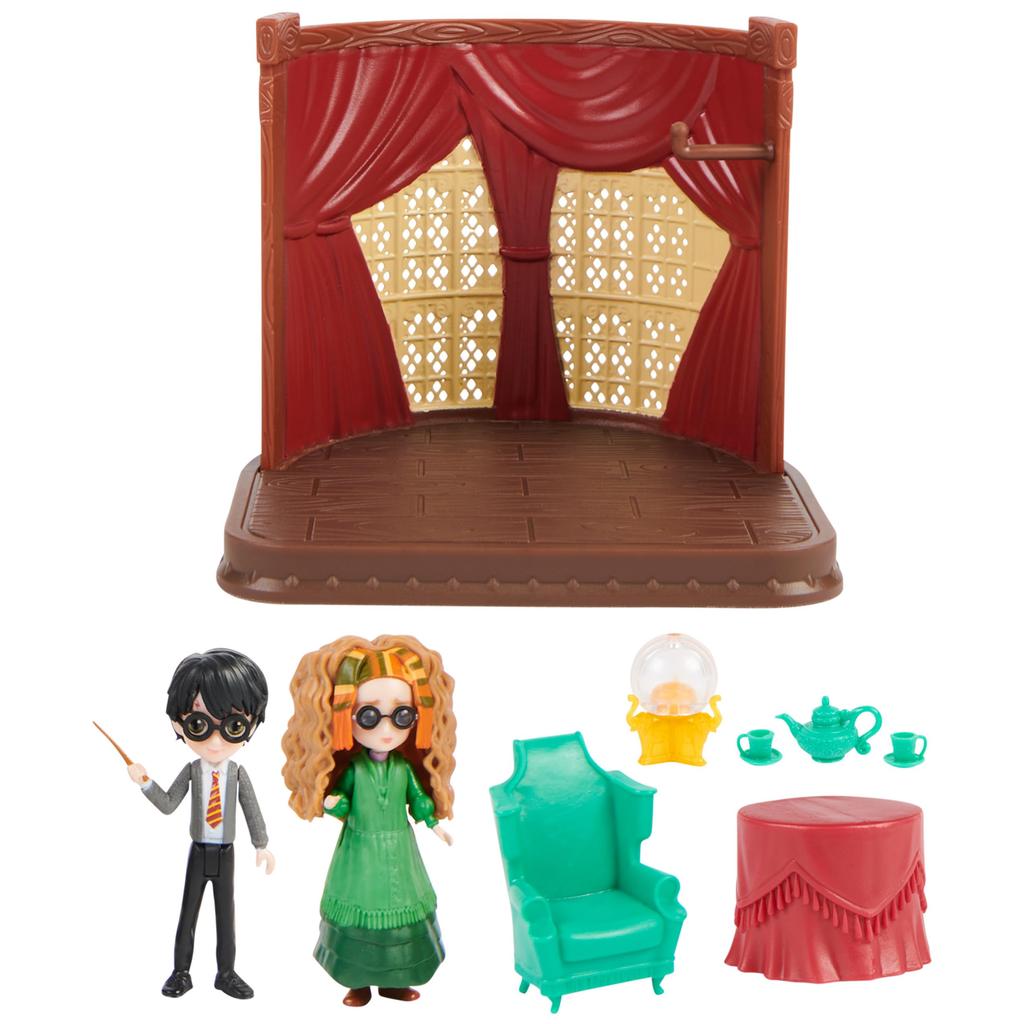 Harry Magical Minis Hogwarts Divination 2 Exclusive Figures and 6 Easter Basket Kids Toys Potter, Classroom, Accessories, Gifts,
