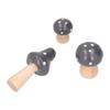 3Pcs/Set Mushroom Crafts Innovative Cute Wooden Ornaments Home Office Desktop DecorationBrown