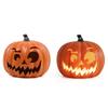 Pumpkin Lantern Plastic Halloween LED Pumpkin Lamp Flashing Ghost Festival Park Indoor Garden Decorat