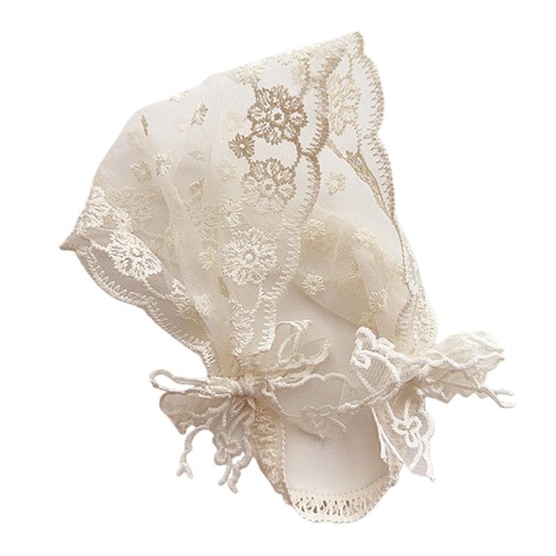 Adjustable Infant Lace Headwear Elastic Hair Band Soft Comfortable Polyester Baby Girls Hair Decoration Retro Design