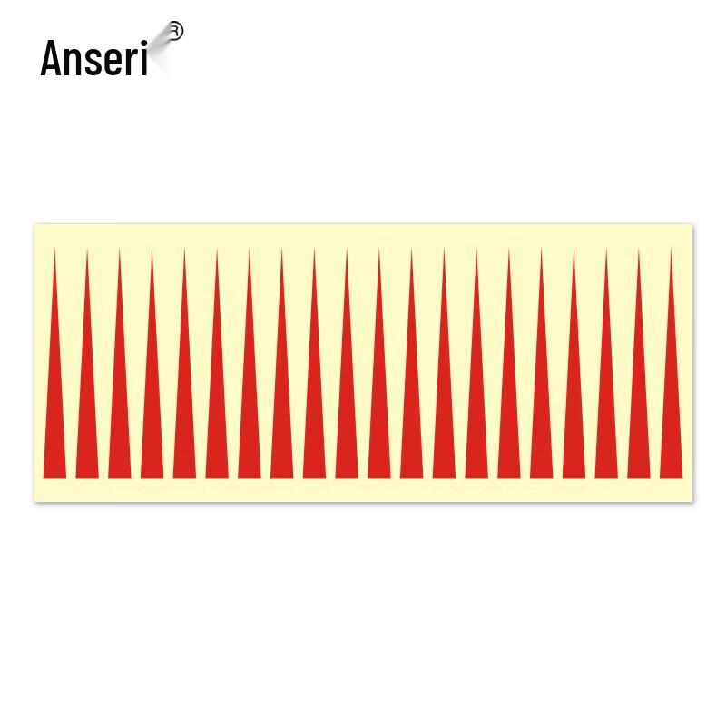 Ancai Rui Red Triangle Pressure Gauge Pointer Warning Stickers (100-Pack)