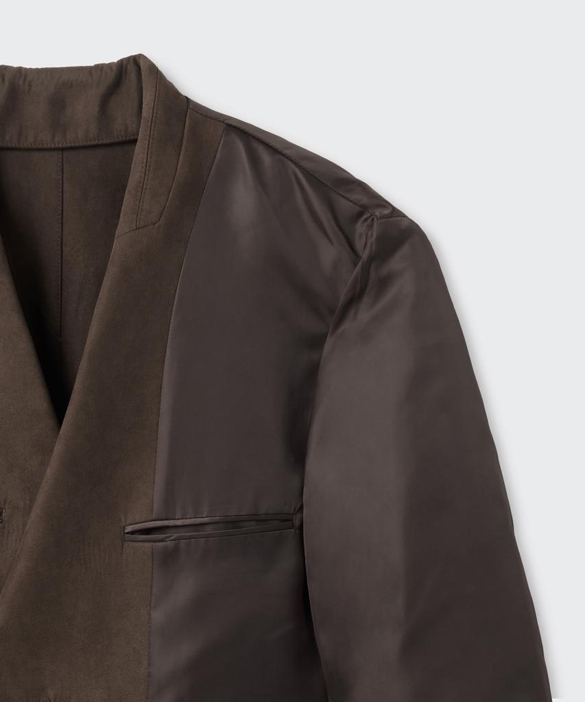 Musinsa Standard Woman Women'S Synthetic Suede Oversized Blazer [Brown]