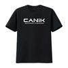 CANIK Superior Firearms Herren Schwarz T-Shirt Größe S bis 5XL vintage gewaschenes Oberteil für den Alltag Streetwear Mode Bequem