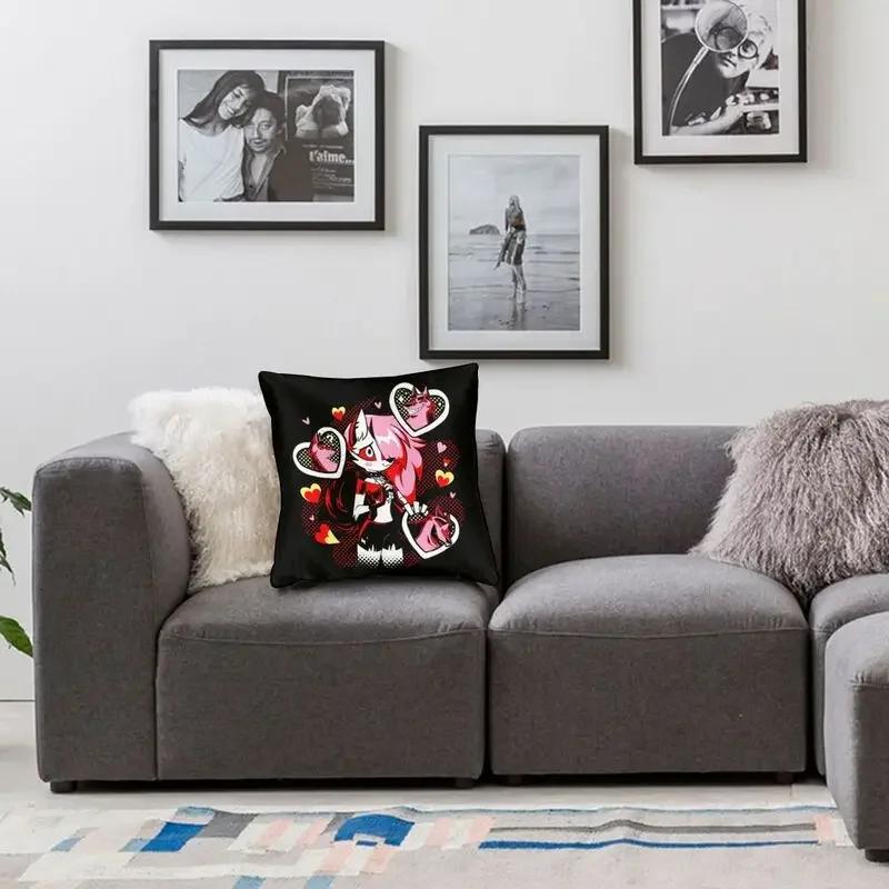 Anime Animated Movies Helluva Loona Cushion Cover Double-sided Print Throw Pillow Case for Sofa Pillowcase Home Decorative