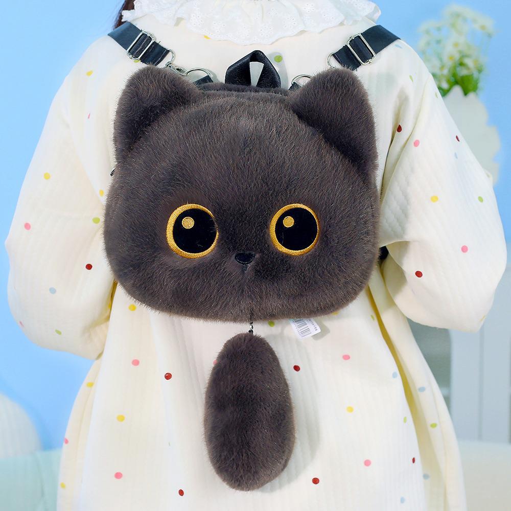 DuoAi Pose Cat Plush Toy Pendant - Simulated Cat Hugging Pillow for Children