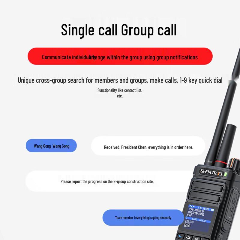 SHENGTUO MTP-850 Dual-Mode Public Network Two-Way Radio (CN Version)
