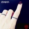 ZDADAN 925 Silver New Arrival Daisy Ring For Women Fashion Wedding Jewelry
