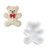 Christmas Bear Silicone Molds Animal Cake Silicone Mould Fondant Molds for Crafting Candle Soap Chocolate Baking Tool