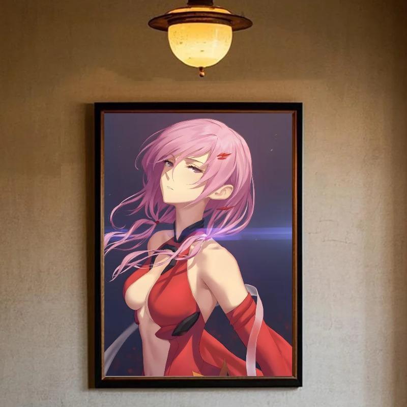 Guilty Crown Poster HD Art Sticky Wall Waterproof Home Living Room Bedroom Bar Aesthetic Decoration