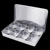 GOLDEN KEY Commercial Stainless Steel Multi-Compartment Seasoning Box with Lid