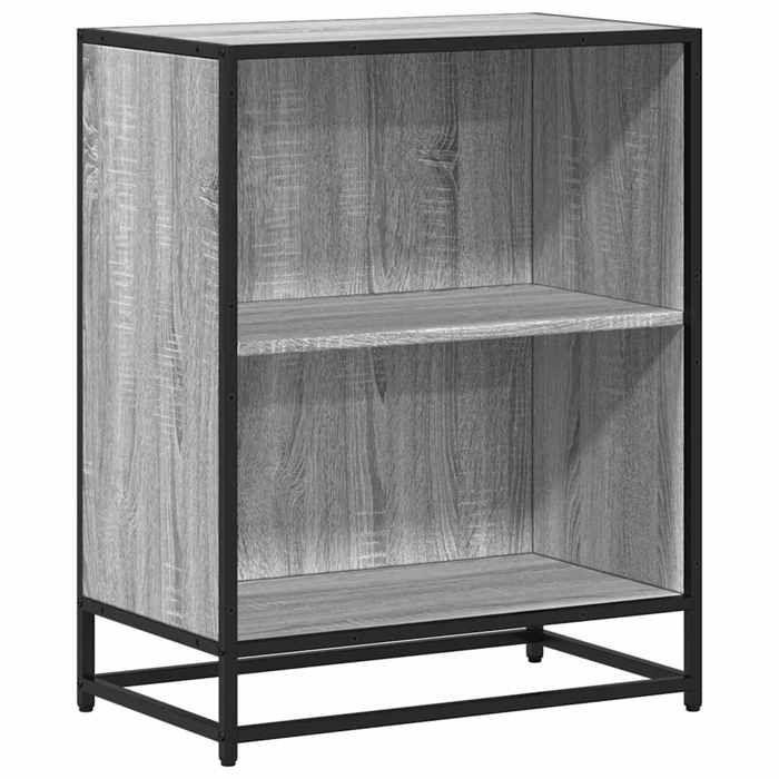 VidaXL Bookcase Sonoma Grey 60x35x76 Cm Engineered Wood, Bookcase, Room Divider, Divider, Cabinet of 849102