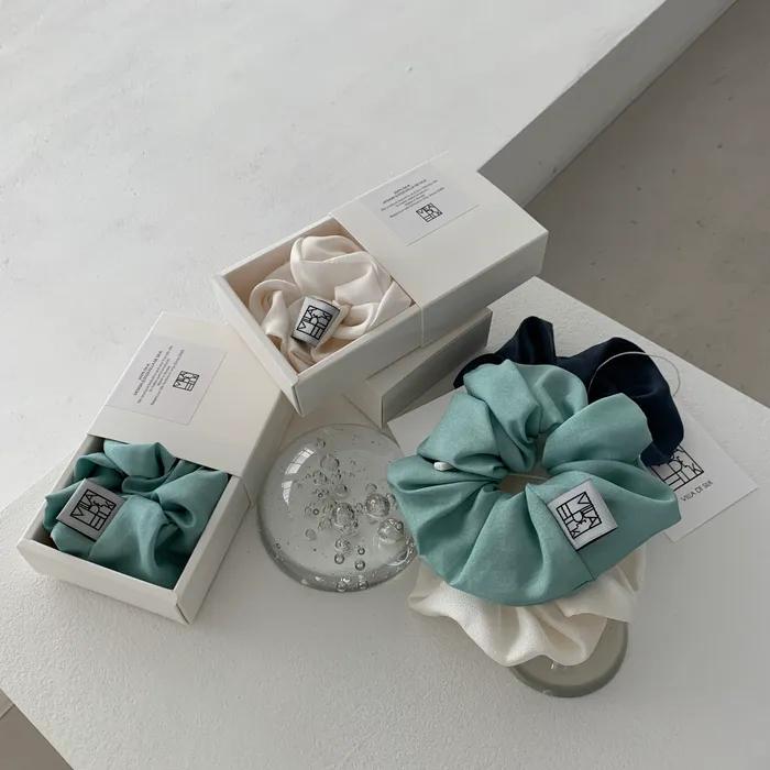 100% Silk Scrunchie (8 Colors)