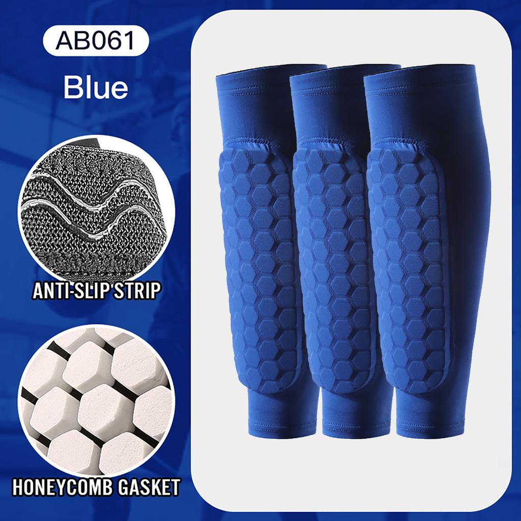 1/3 Pcs Leg Sleeves Shin Guards Shockproof Honeycomb Nylon Support Sock Shin Protector Soccer Gear Soccer Shields Sports Legging