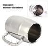Whiskey Barrel Stainless Steel Coffee Mug Insulated Coffee Mug  Indoors and Outdoors