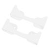 Hat Racks Holder Compact Hat Organizer for Baseball Caps Wall Installation 20 Hat Capacity White 2pcs