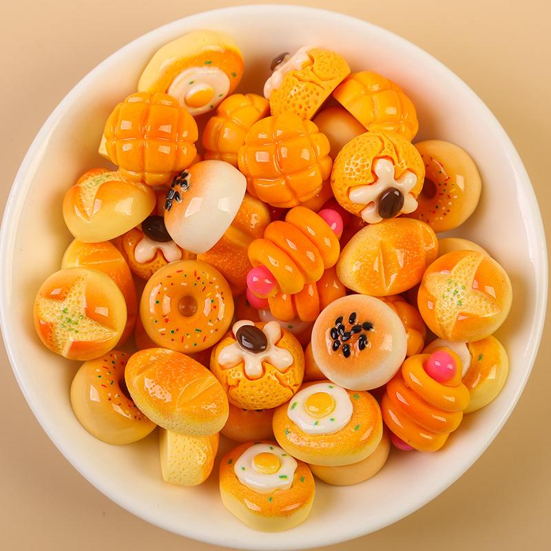 French alkaline water bread magnet mini simulation European food refrigerator Sticker Baking memo Sticker Magnet decoration