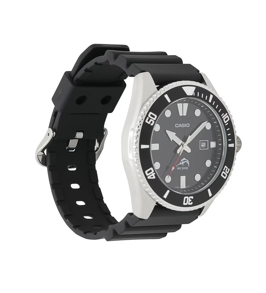 Casio YOUTH Series-Swordfish Luminous Ocean Quartz Movement Resin Strap Japanese and Korean Watch Men's Watch Black Dial MDV106-1A/MDV-106-1A
