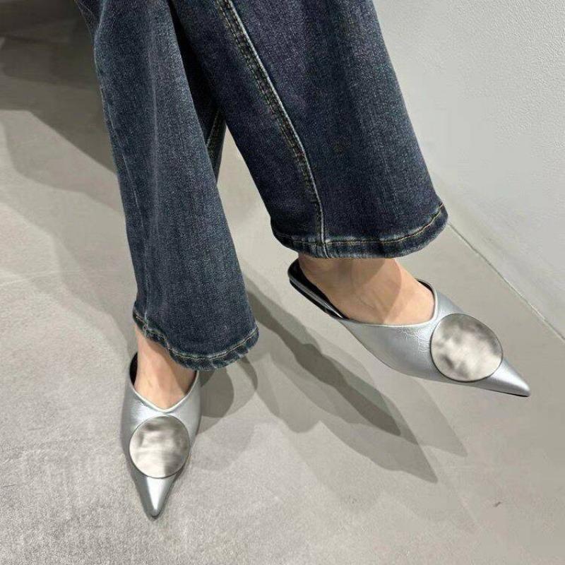 Mode Damen Hausschuhe Mode spitze flache Schuhe Damen Pantoletten Hausschuhe Sommer Strand Luxus flache Damen Hausschuhe Sandalen