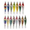 5Pcs/pack Assorted Size Fishing Baits Artificial Fishing Squid Jig Lures Set with Shrimp Designs for Effective Fishing