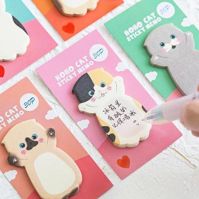 1 Stück süße Katze Serie Haftnotiz Schüler Nachricht Aufkleber N Mal Notizblock Scrapbooking Schule Etikett Briefpapier