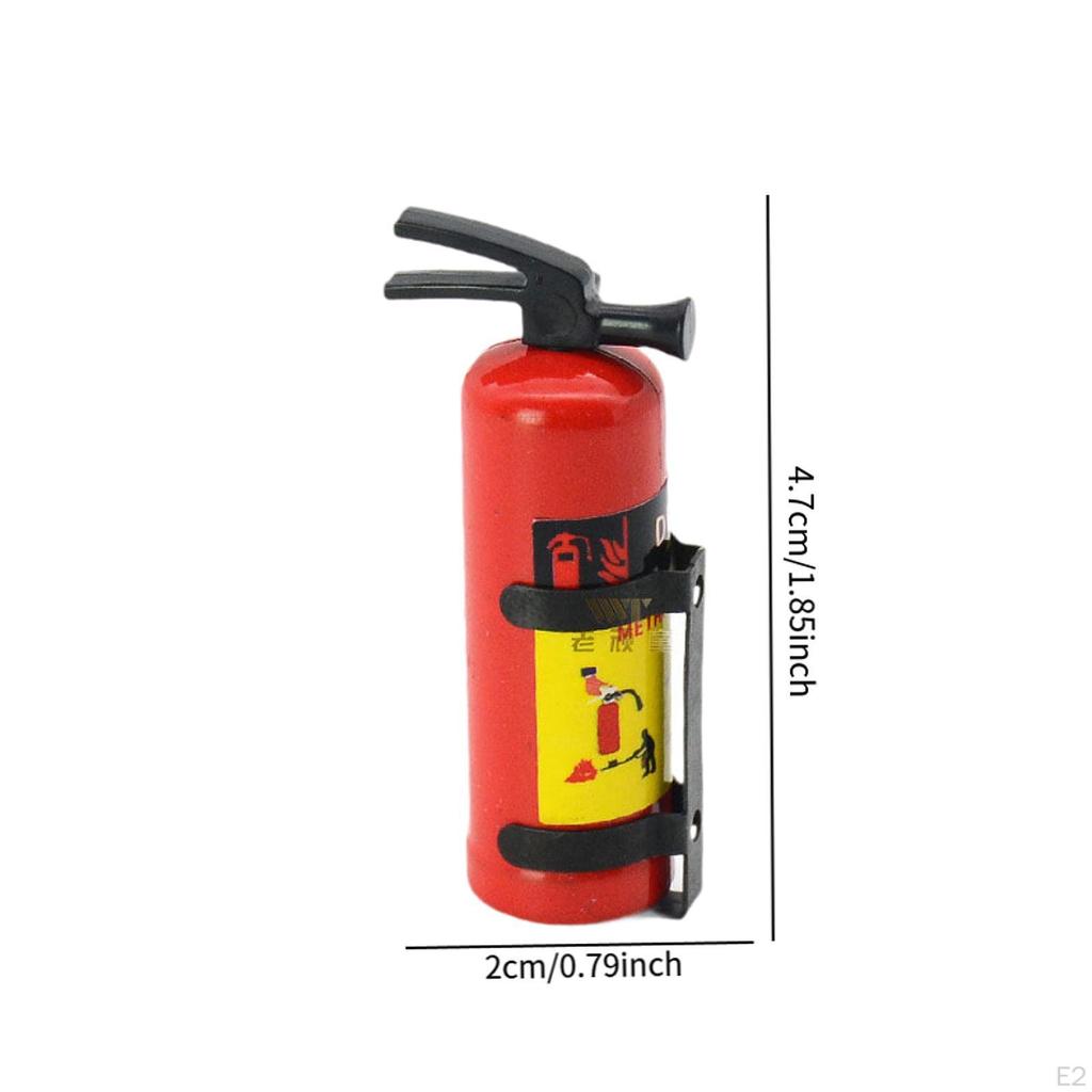 RC Car Fire Extinguisher Accessories Compact Craft Lifelike Simulation for 1:8