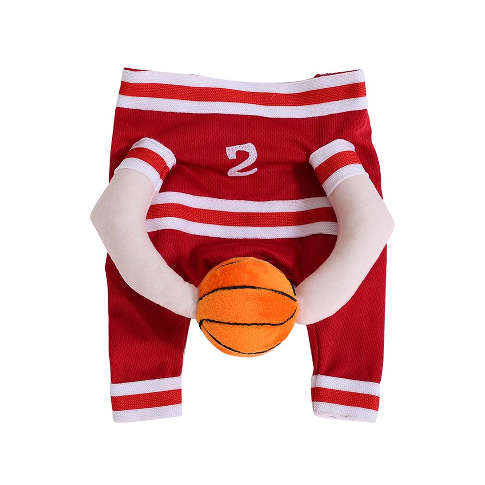 

Funny Pet Cats Basketball Player Costume with Ball Breathable Puppy Kitten Sport Outfits Halloween Cosplay Clothes For Dogs Cats XS