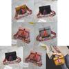 Chic Frosted Small Bread Color Straps Tassel Women's Shoulder Bag For Everyday Use
