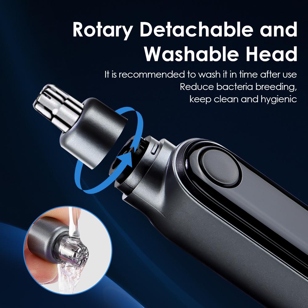 Rechargeable Portable Electric Nose Hair Clipper Multi-kinetic Shaving Two-in-one Unisex Automatic Washable Trimmer Man Razor
