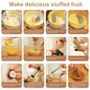 Maker Machine Machine for Sauces Stainless Steel Churro Maker Machine Kit with Piping Tips Bag Brush Easy to Fill Fritters