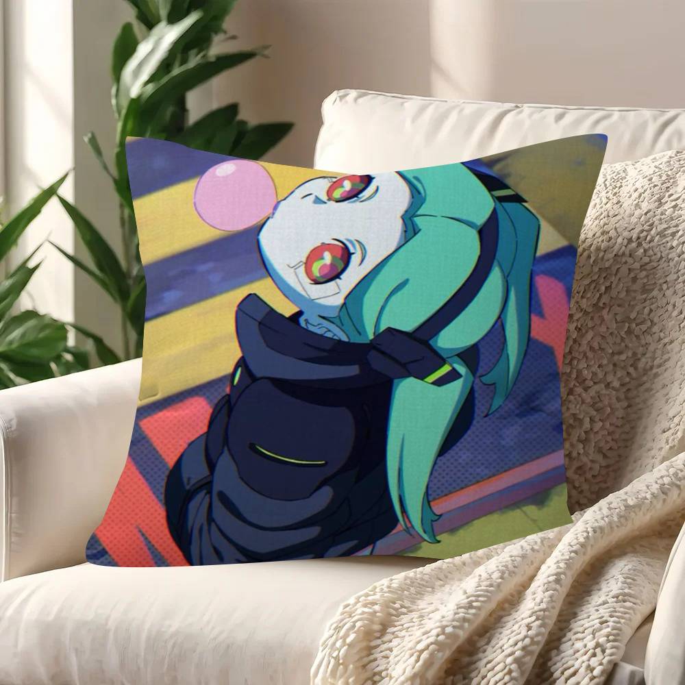 Game Samurai C-Cyberpunk Rebecca Pillowcase Toon Gift Cushion Cover Bedroom Home Sofa Chair Seat Decor Pillow Case