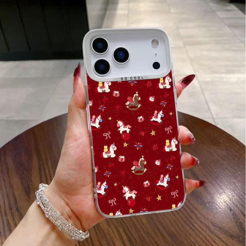 New Year's Pony is suitable for Apple 17Promax mobile phone case iPhone15/14/13 girl 16Promax trend