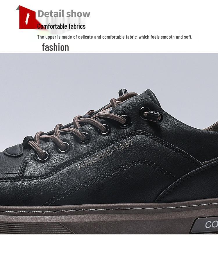 Herr Vår Vita Andningsbara Canvas Sneakers - Mångsidiga Casual Skor med Tjock Sula i Koreansk Stil