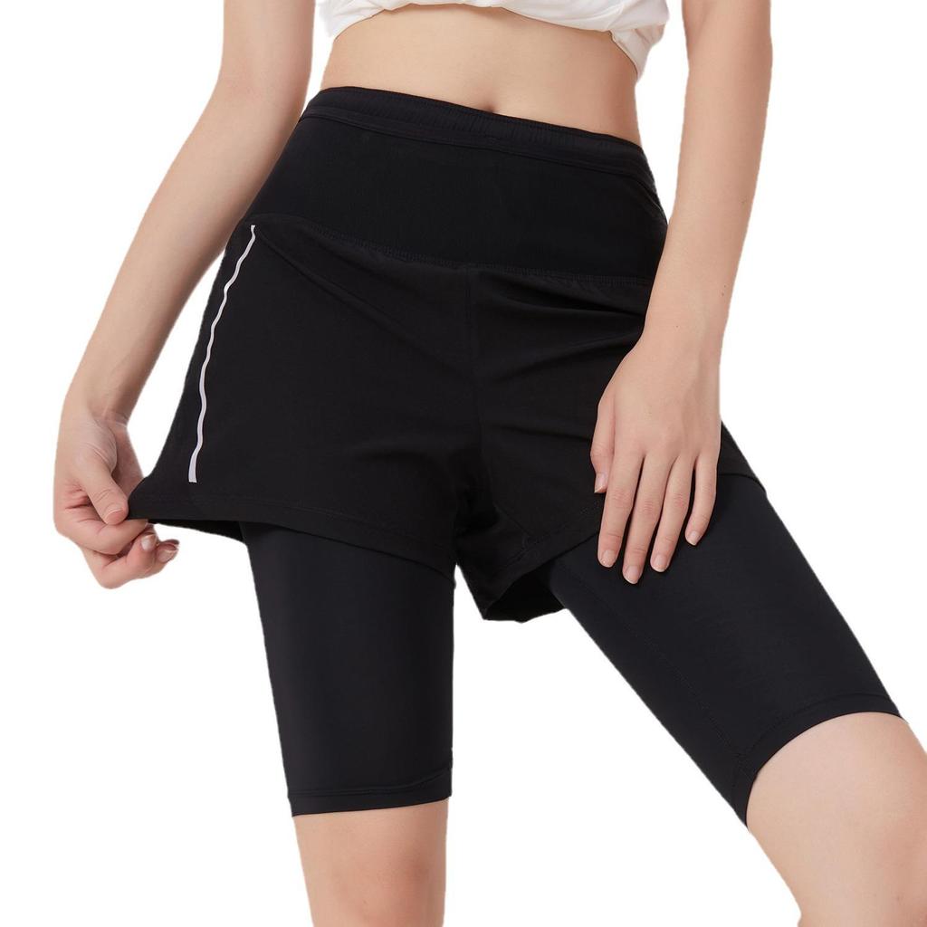 Unisex Lightweight Two-in-One Sports Shorts for Outdoor Cycling and Marathon Fitness