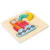 High Quality Baby 3D Wooden Puzzle Educational Toys Early Learning Cognition Kids Cartoon Grasp Intelligence Puzzle