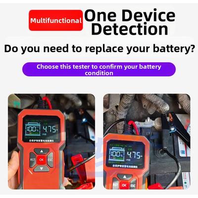 Multifunctional Smart Battery Tester With Voice Announcement For 12V 24V Car For Test Measurement Tool Accessory