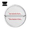 Non-stick Aluminum Pizza Baking Pan and Rack, 7-12 Inch