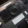 Golden Bitcoin Mousepad Non-slip Desk Pad Extended Computer Mouse Mat for PC Gamer Work Table Decor Pc Accessories Desk Mat