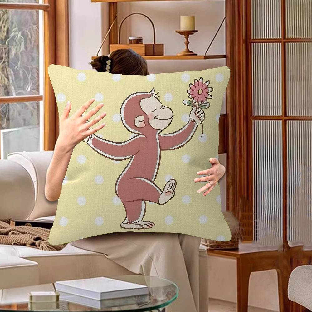 MONKEY CARTOON C-Curious GeorgeS pillow cover sofa cushion cover home room decoration children gift