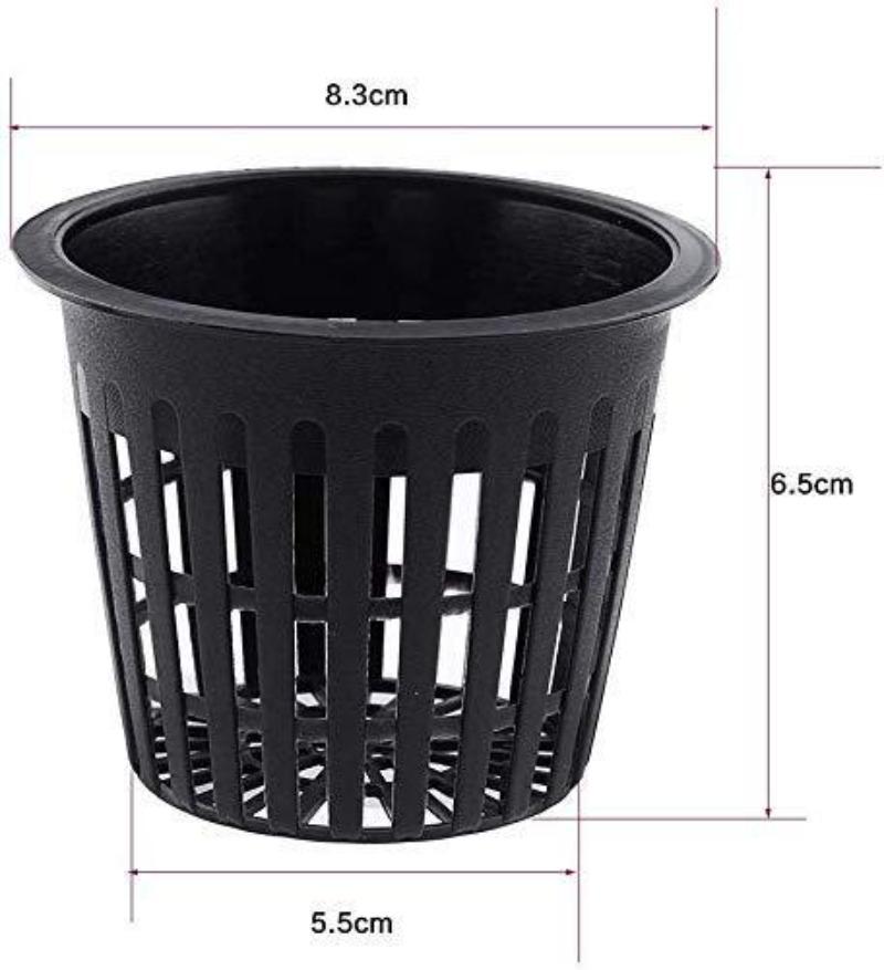 10PCS Garden Net Pots Hydroponic Cups Garden Slotted Plastic Mesh Net Cups Plant Nursery Net Pots Hydroponics Slotted Flowerpot