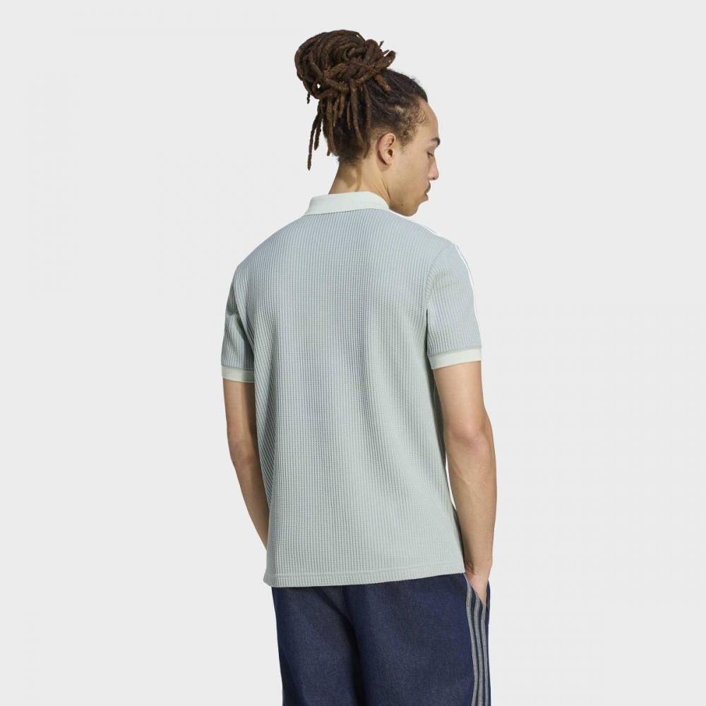 adidas SuMMer Glow Waffle Knit Polo Shirt M