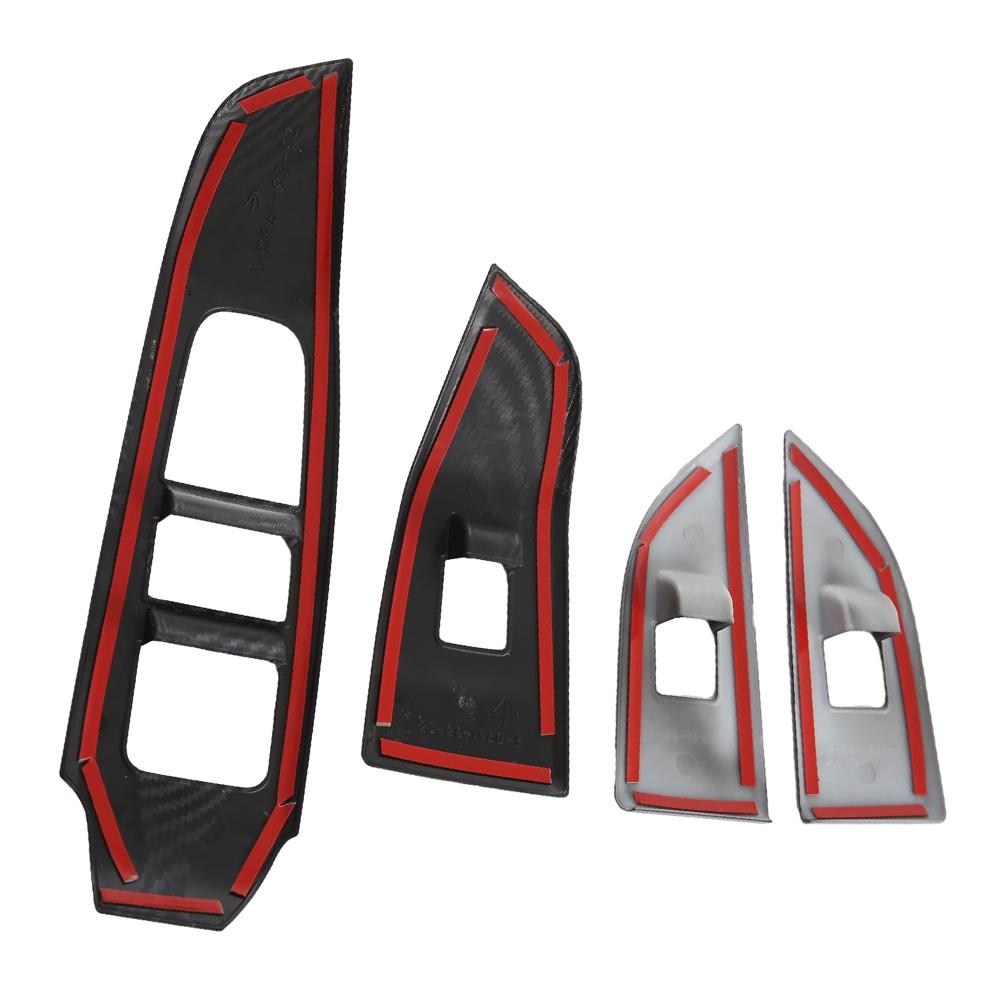 4pcs Car Door Armrest Window Lift Switch Buttons Cover For Nissan Qashqai J12 2024 2024 Door Armrest Panel