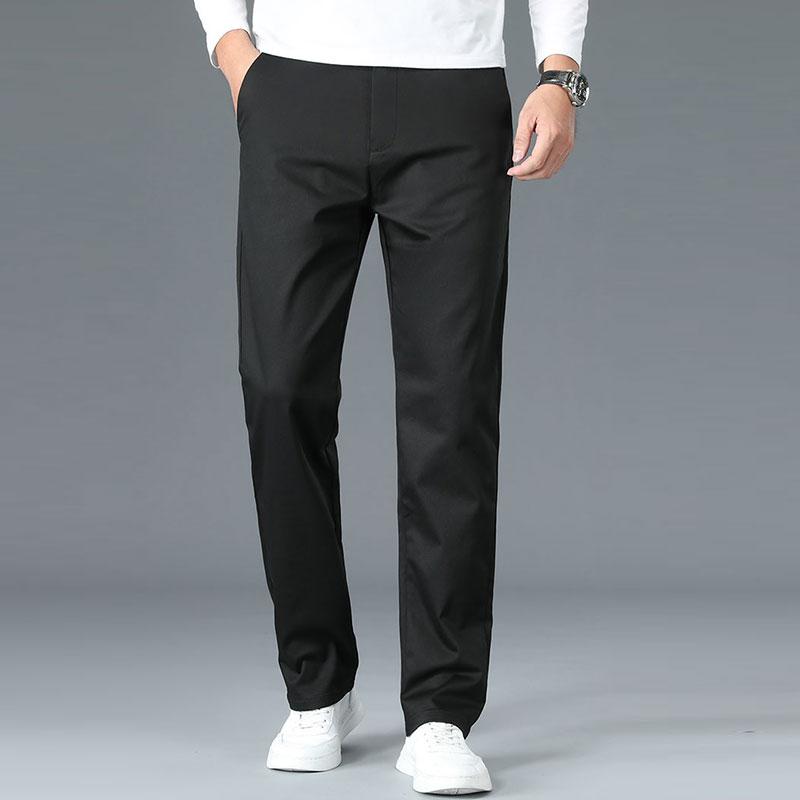 Four season comfortable men's casual pants without ironing