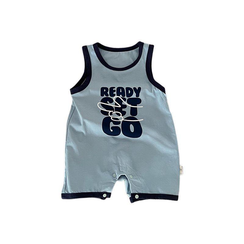 Breathable Cotton Newborn Sleeveless Romper