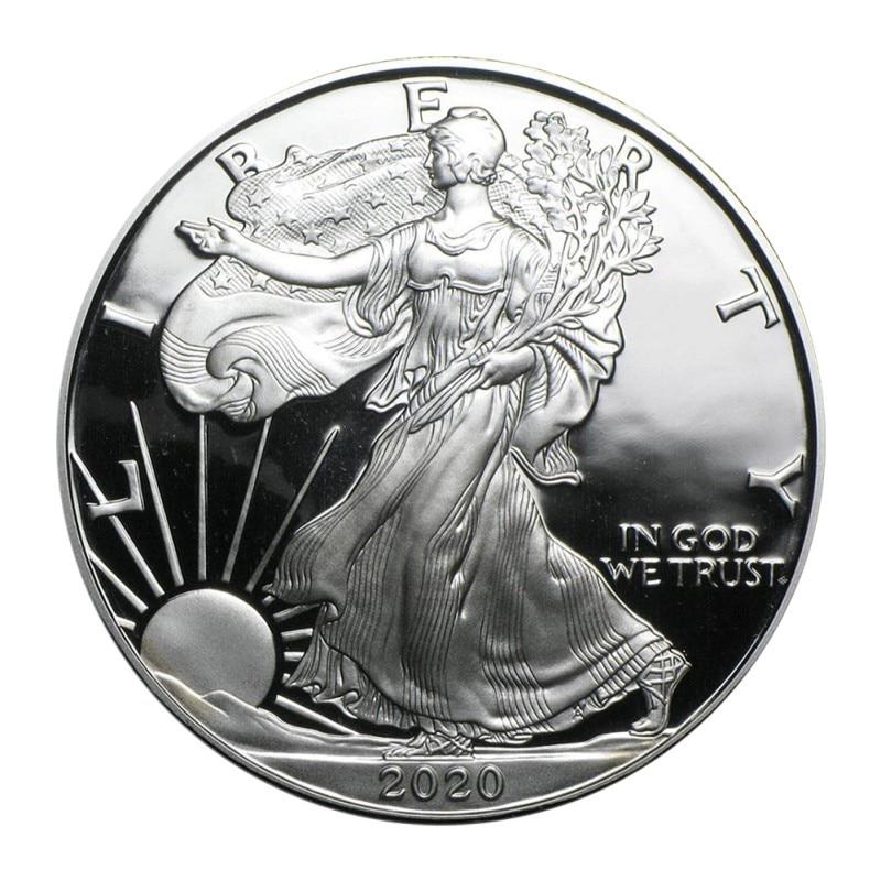 Buy American Statue Of Liberty Eagle Coin Silver Plated Commemorative