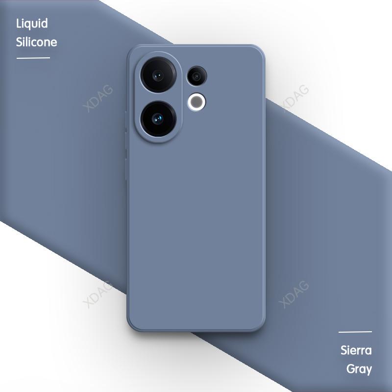 Lens Protection Original Phone Case for VIVO S30 Pro Mini 5G Soft Square Liquid Silicone Internal Flocking Dual Layer Back Cover